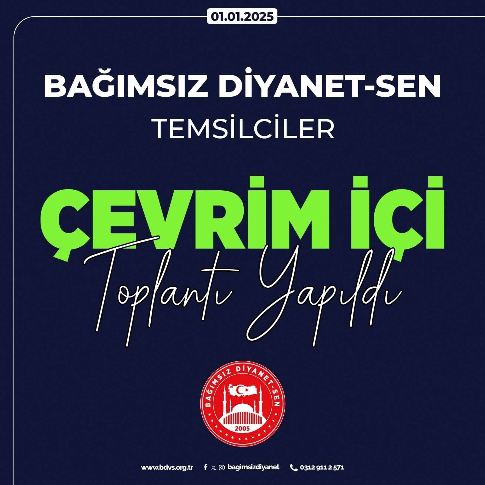 Bağımsız Diyanet-Sen Temsilciler Çevrim İçi Toplantısı Gerçekleştirildi
