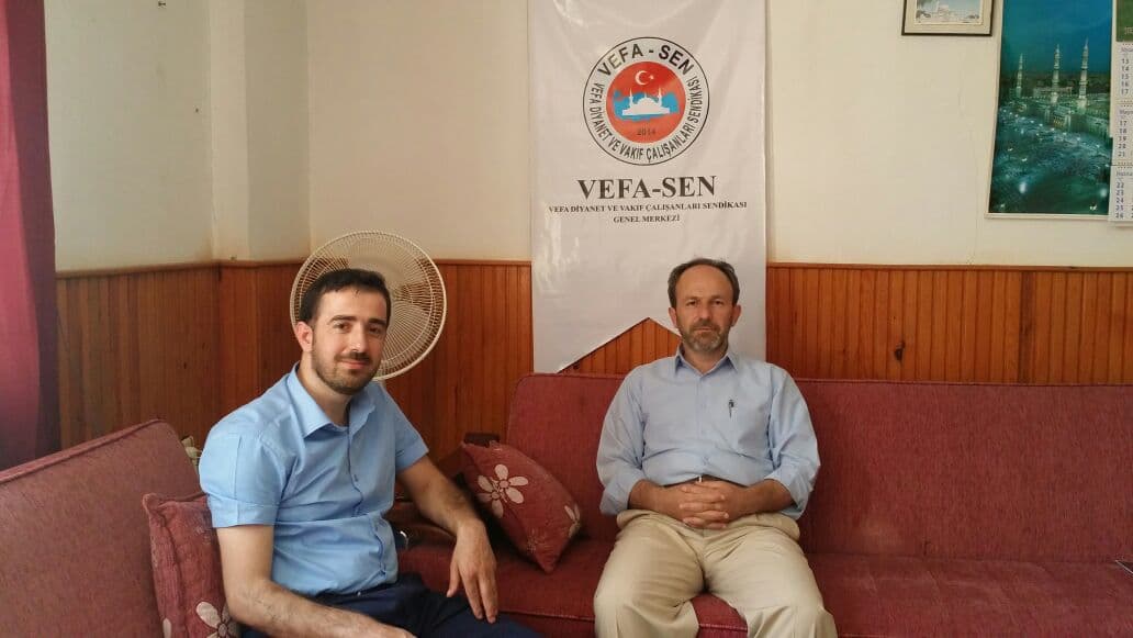 Bağımsız Diyanet Sen'den Vefa Sen'e ziyaret.