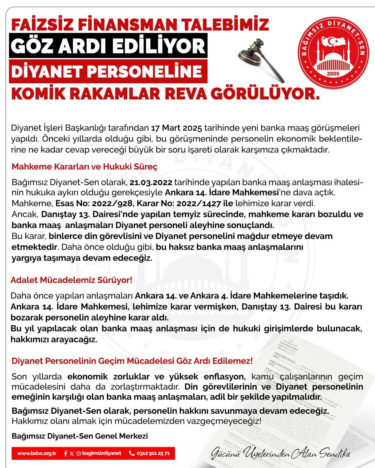 Faizsiz Finansman Talebimiz Göz Ardı Ediliyor