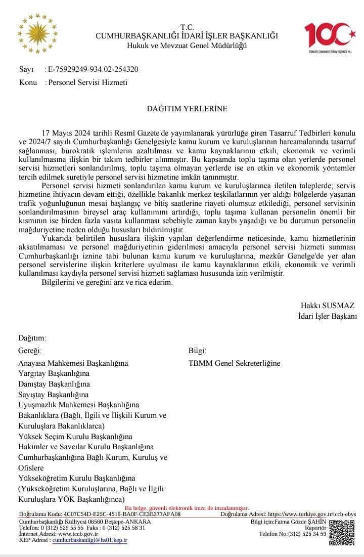 Memurun Servisinden Tasarruf Olmaz Diyerek Konuyu Yargıya Taşımıştık, Geri Adım Atıldı